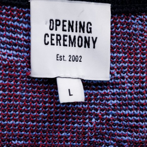 Opening Ceremony Blue Knit Handkerchief Hem Sweater - Picture 4 of 10